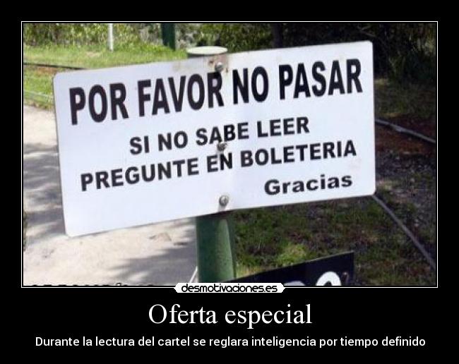 Oferta especial -