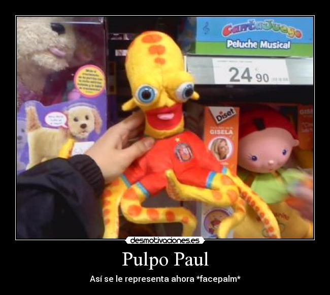 Pulpo Paul - Así se le representa ahora *facepalm*