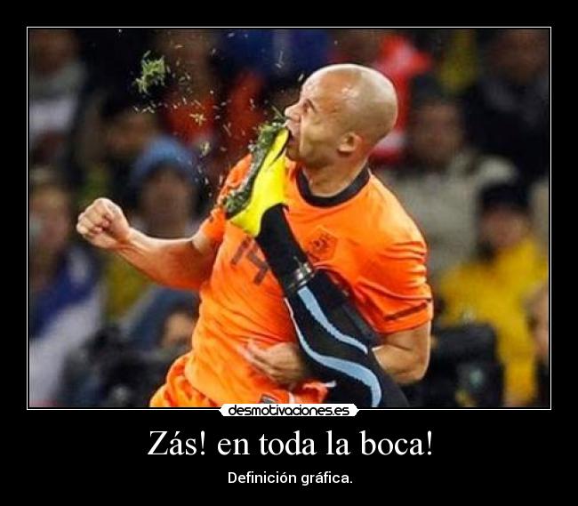 Zás! en toda la boca! - Definición gráfica.