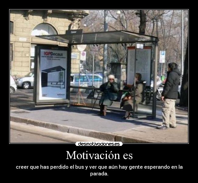 carteles bus parada perder gente desmotivaciones