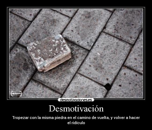 carteles desmotivacion piedra camnio ridiculo fail desmotivaciones