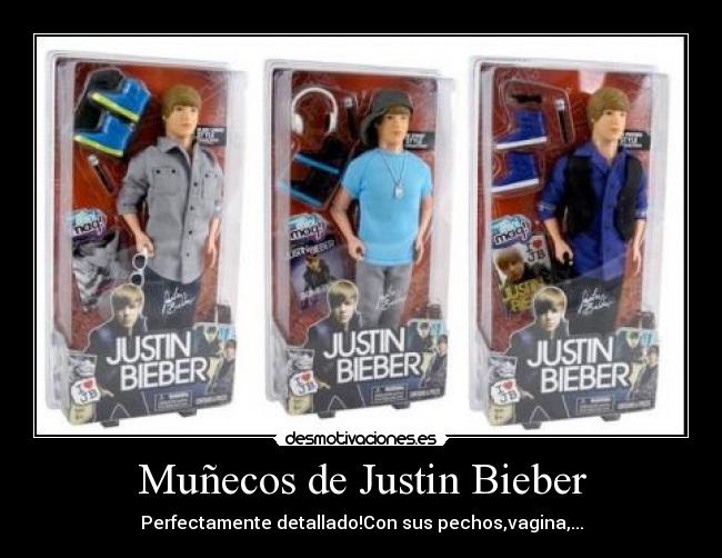 Muñecos de Justin Bieber - Perfectamente detallado!Con sus pechos,vagina,...