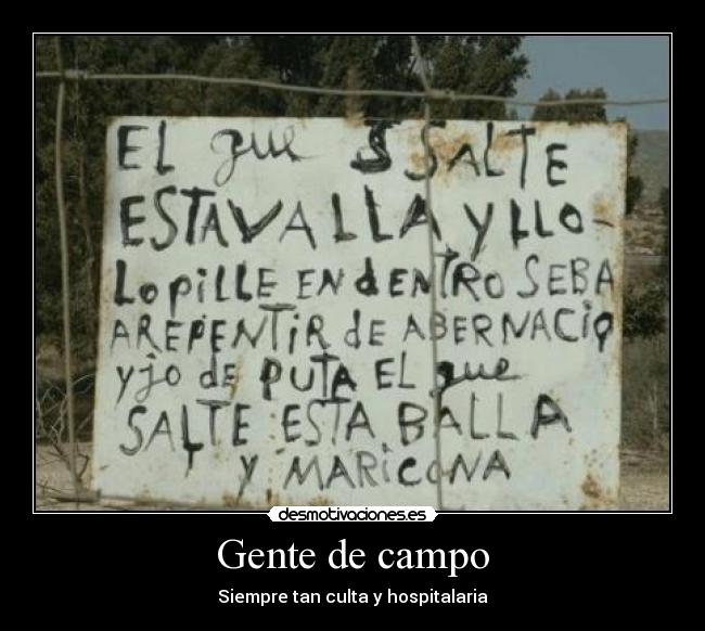 Gente de campo - 
