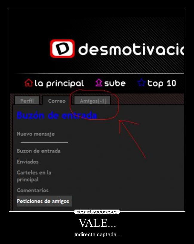 VALE... - Indirecta captada...