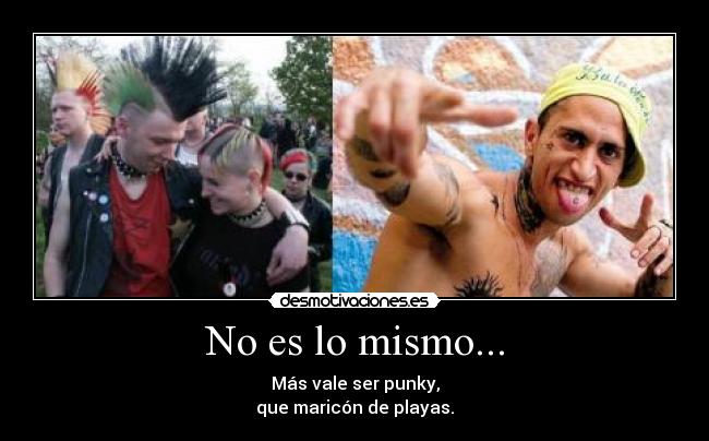 No es lo mismo... - 