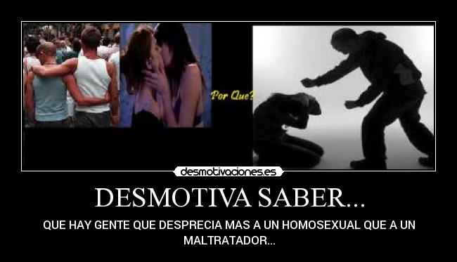 DESMOTIVA SABER... -