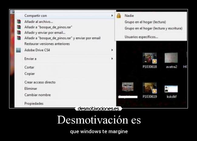 Desmotivación es - que windows te margine