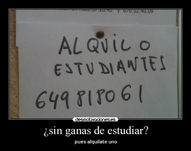 ¿sin ganas de estudiar? - 