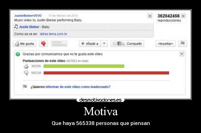 Motiva - Que haya 565338 personas que piensan