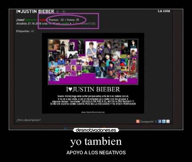 yo tambien - APOYO A LOS NEGATIVOS