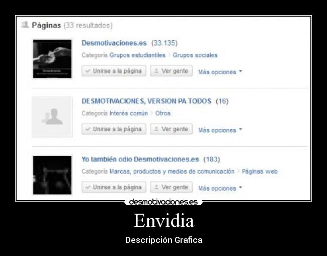 Envidia - Descripción Grafica