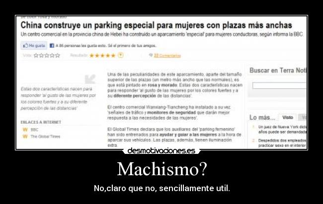Machismo? -