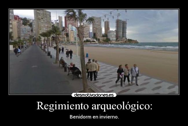 Regimiento arqueológico: - Benidorm en invierno.