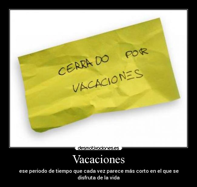 Vacaciones - 