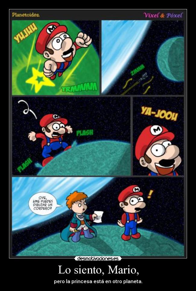 Lo siento, Mario, -