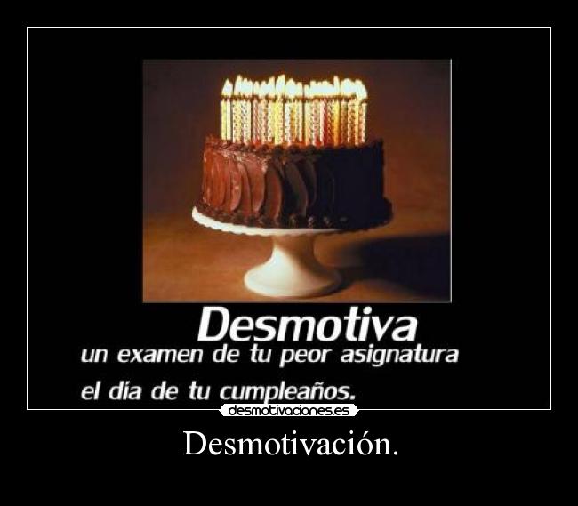Desmotivación. - 