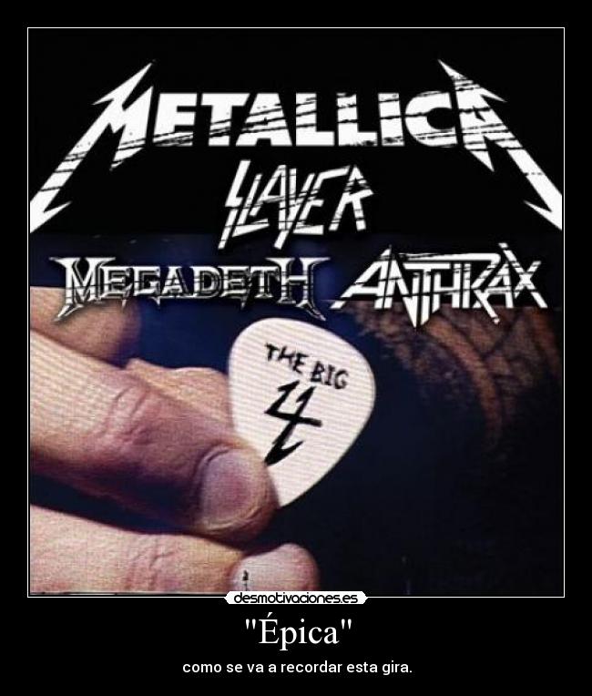 Épica - como se va a recordar esta gira.