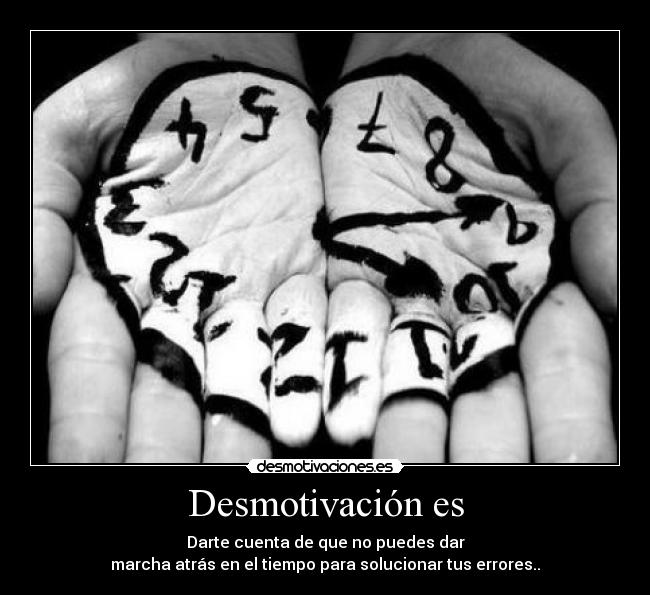 Desmotivación es - 