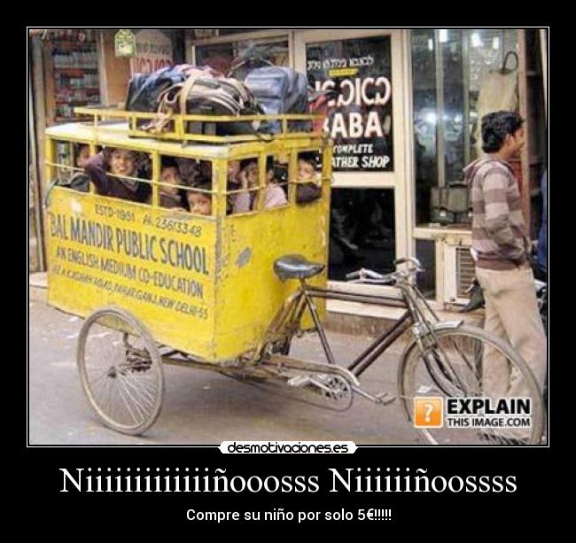 carteles ninos desmotivacion vendendor autobus escuela desmotivaciones