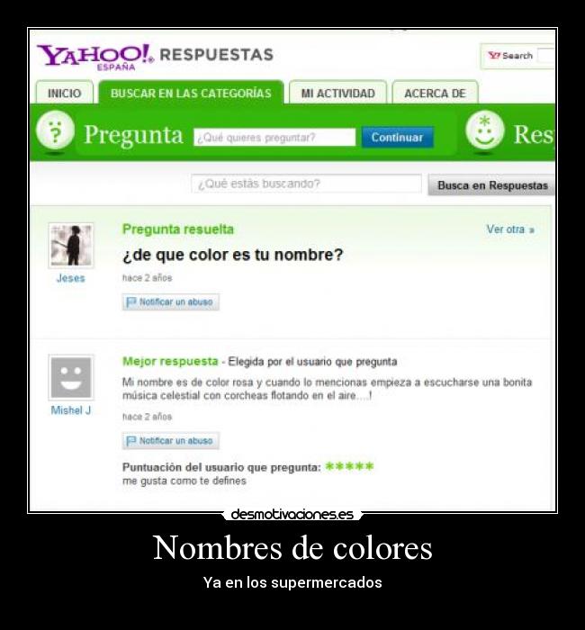 Nombres de colores - 