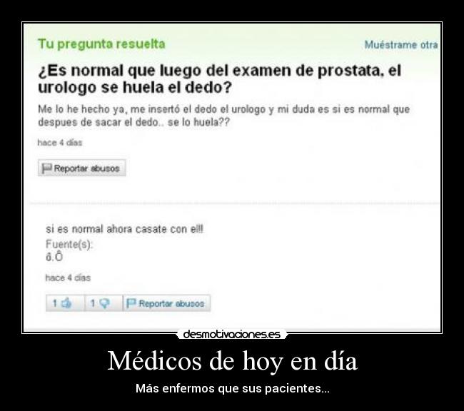 Médicos de hoy en día -