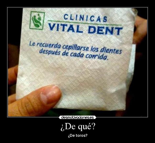 ¿De qué? - 