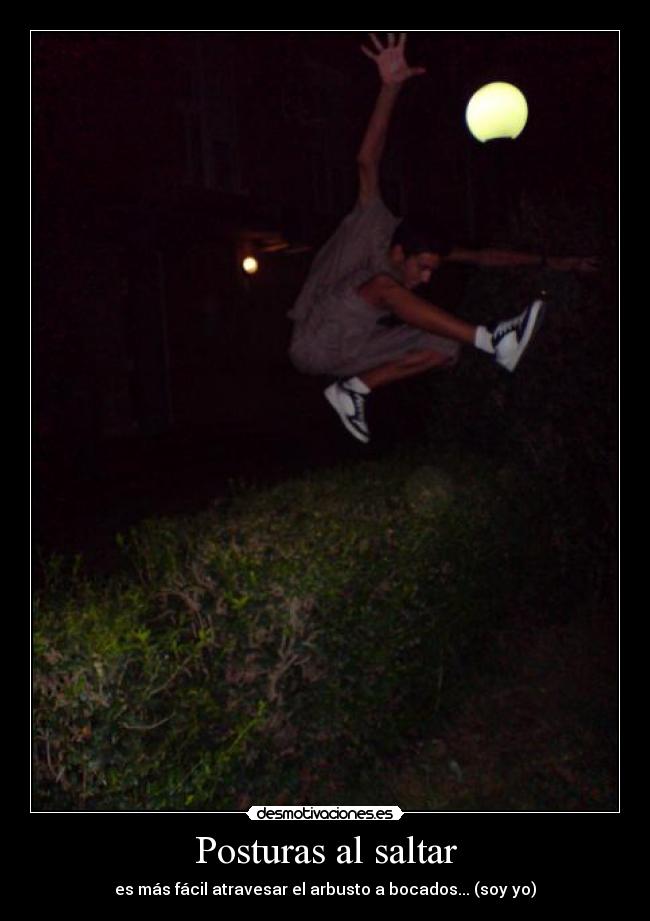 Posturas al saltar -
