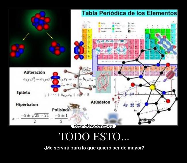 TODO ESTO... - ¿Me servirá para lo que quiero ser de mayor?

