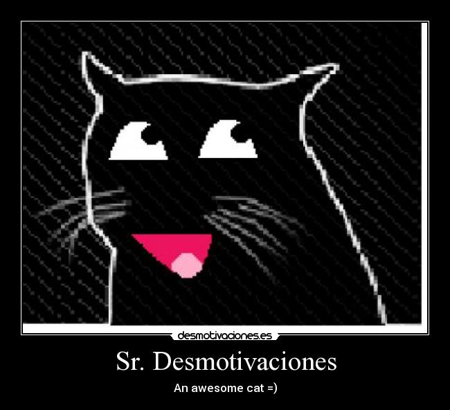 Sr. Desmotivaciones - An awesome cat =)