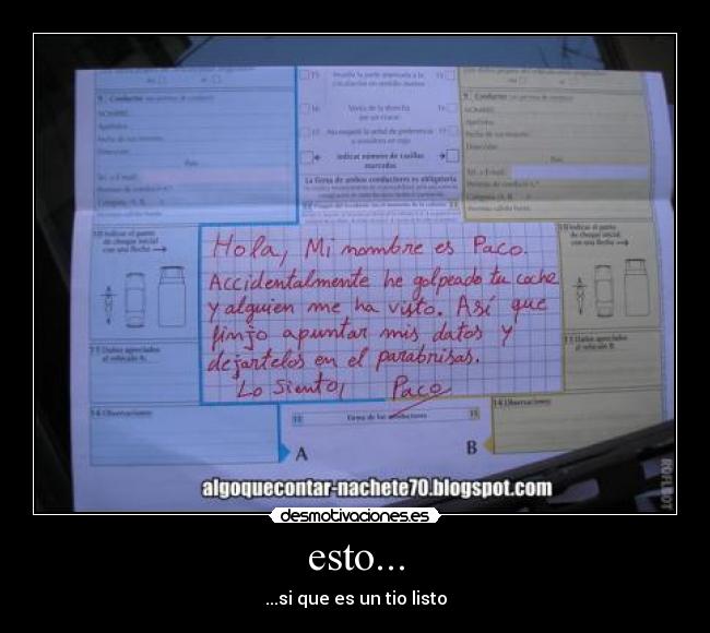 esto... - ...si que es un tio listo