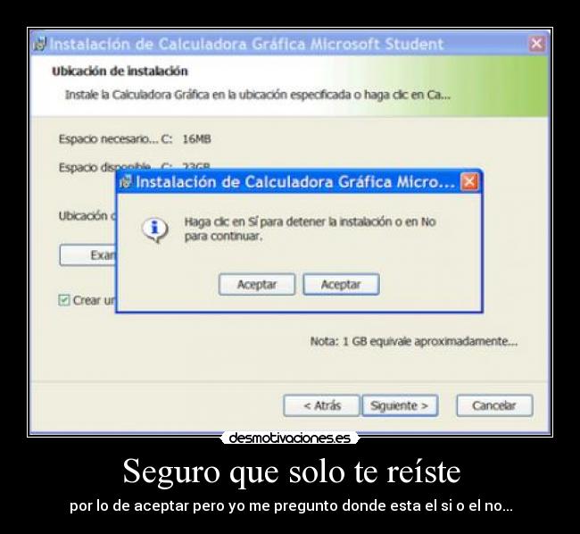 Seguro que solo te reíste -