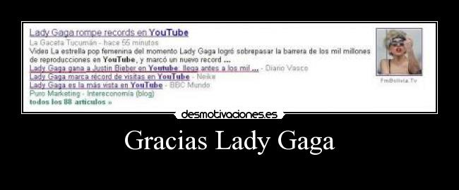 Gracias Lady Gaga - 