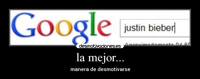 la mejor... - manera de desmotivarse