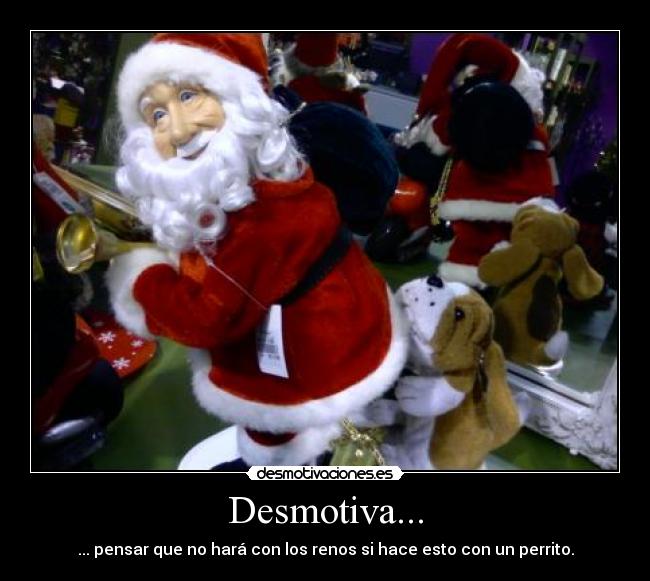 carteles papa noel santa claus zoofilia perro sexo adorno navideno navidad desmotivaciones