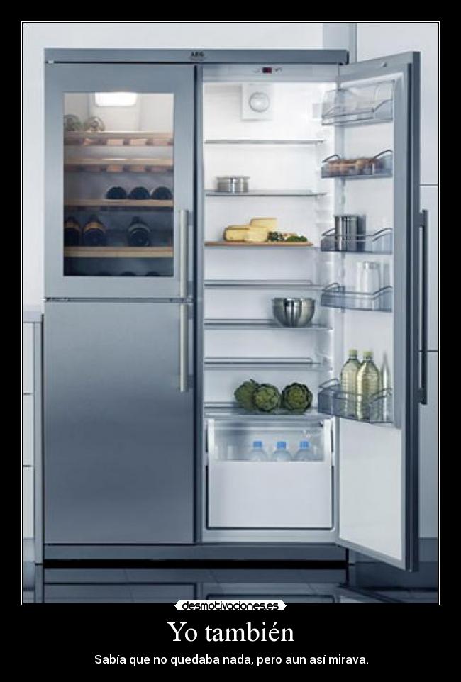 Yo también - Sabía que no quedaba nada, pero aun así mirava.