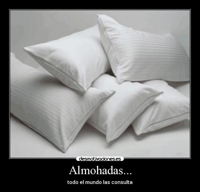Almohadas... - todo el mundo las consulta