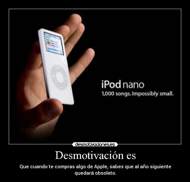 carteles apple desmotivacion obsoleto desmotivaciones