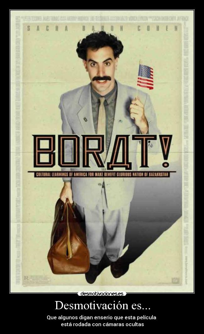 carteles borat desmotivaciones