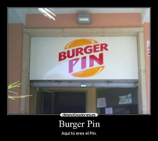 Burger Pin -