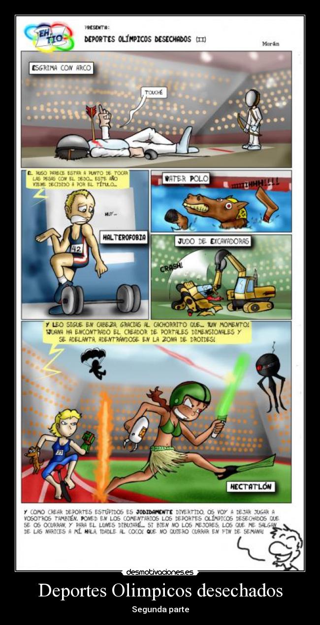 carteles deportes deportes olimpicos desechados desmotivaciones