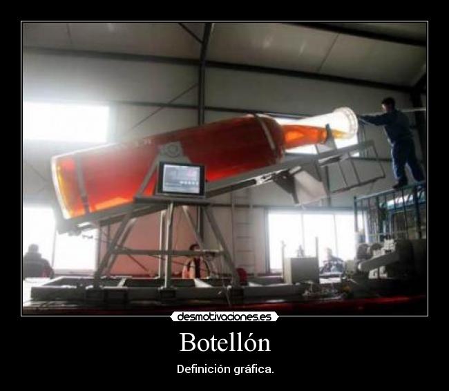 Botellón - Definición gráfica.