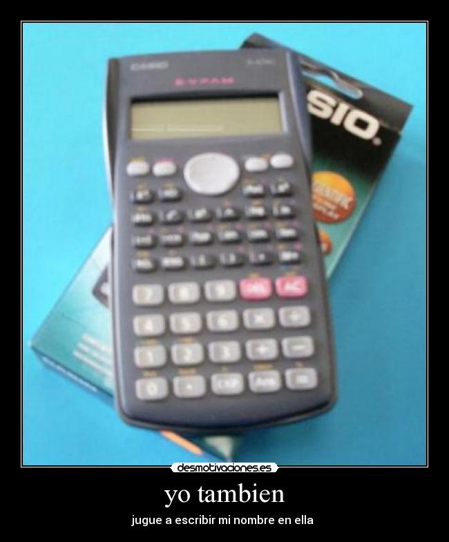 yo tambien -