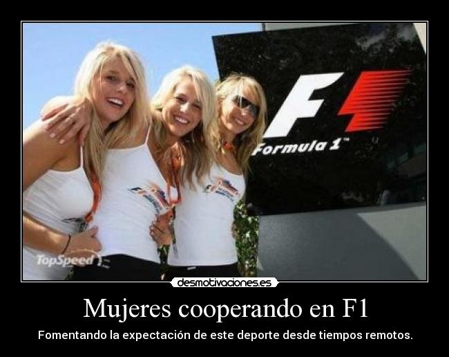 Mujeres cooperando en F1 - 