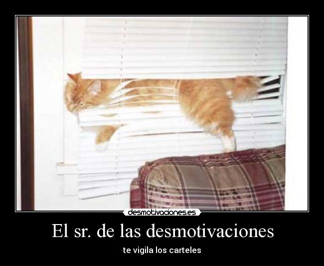 El sr. de las desmotivaciones - te vigila los carteles