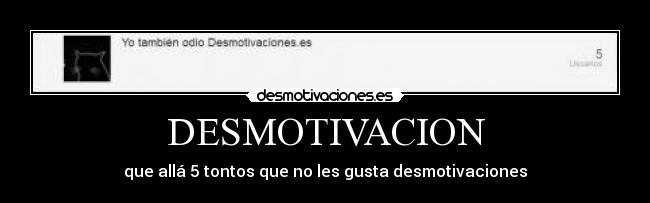 DESMOTIVACION -