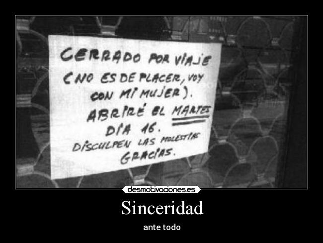 Sinceridad -
