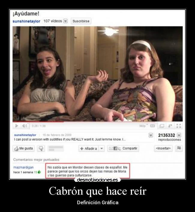 Cabrón que hace reír -