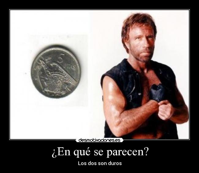 ¿En qué se parecen? - Los dos son duros