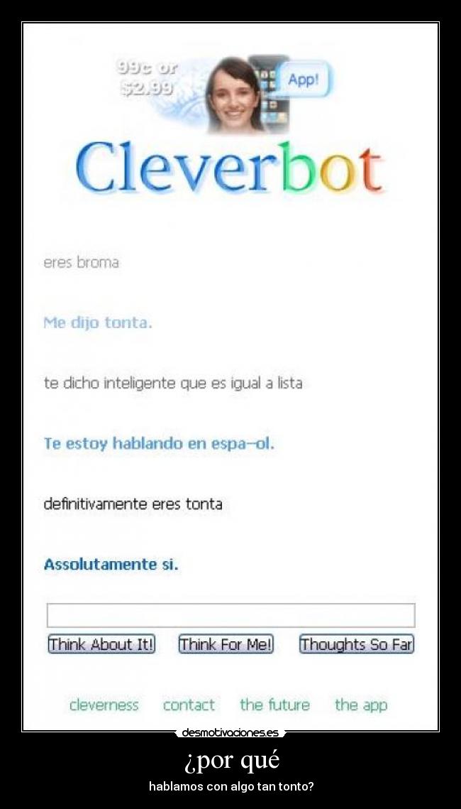 ¿por qué - hablamos con algo tan tonto?