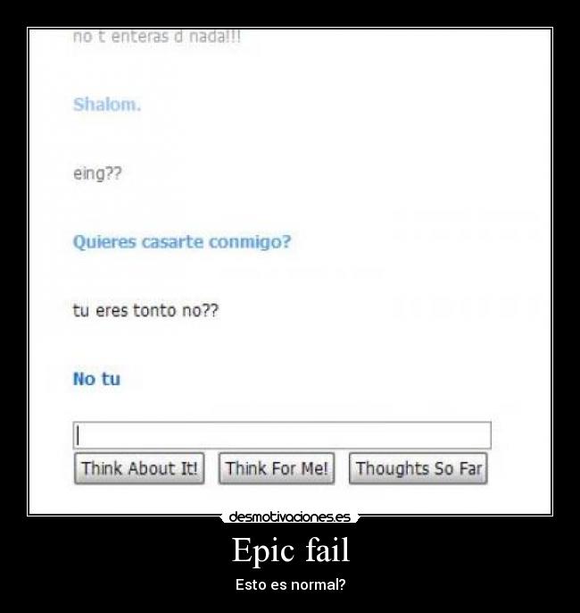 Epic fail -